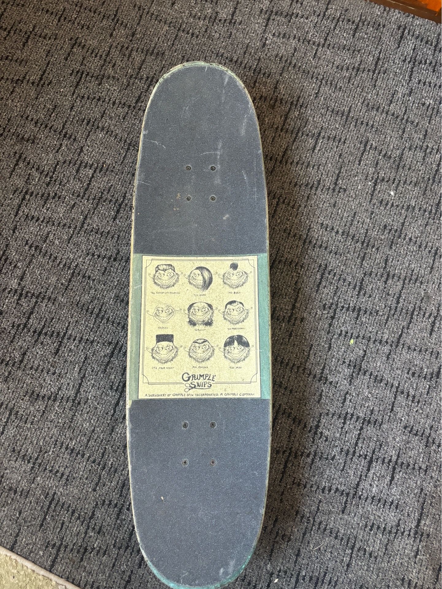 Grimple STIX egg shaped skateboard complete