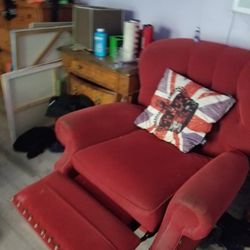 Red Recliner Couch