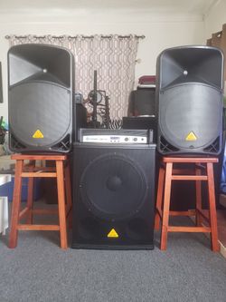 BEHRINGER SPEAKERS & CROWN CROSSOVER INTEGRATED AMP