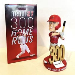Mike Trout 27 300 Homerun bobblehead NEW UNOPENED