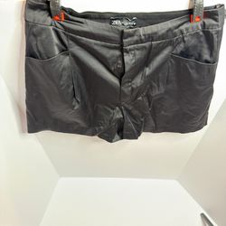 Zara Black Silky Large Shorts 