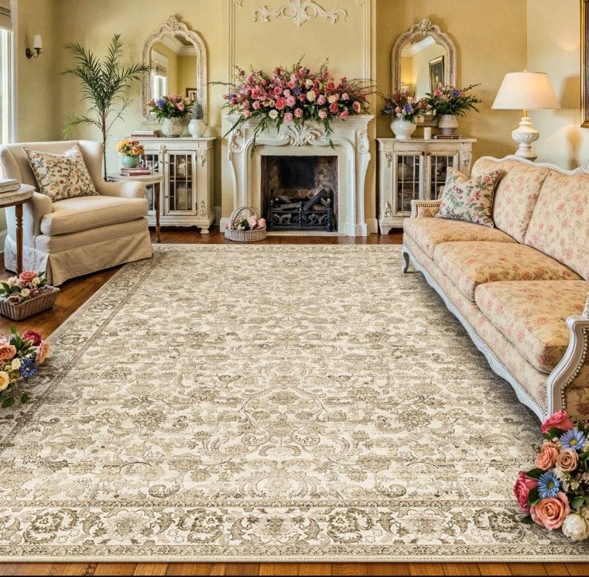 6x9 Washable - Non Slip Area Rug - New