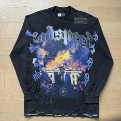 Godspeed Black/Blue graphic long sleeve Size M