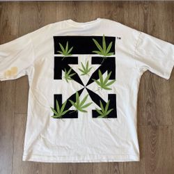 OFF WHITE WEED SHIRT