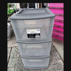 Sterilite Gray Plastic Storage Bin No Wheels