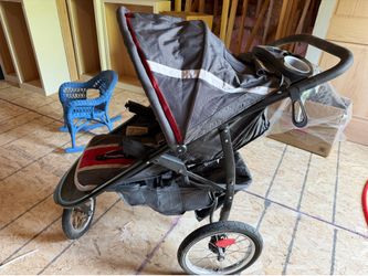 Graco FastAction Fold Jogger Stroller with Large Storage - Red Grey