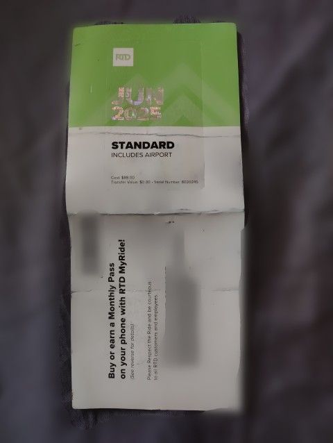 June Bus Pass