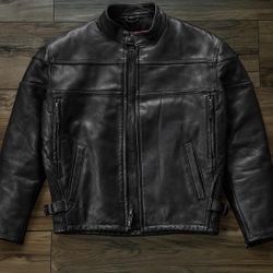 Wilda Black Real Leather biker jacket