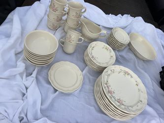 Dinning Set Plate Bowl Pfaltzgraff Floral Dinnerware 
