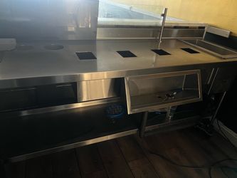 Steel Prep Table (Coffee, Tea, Boba) $50