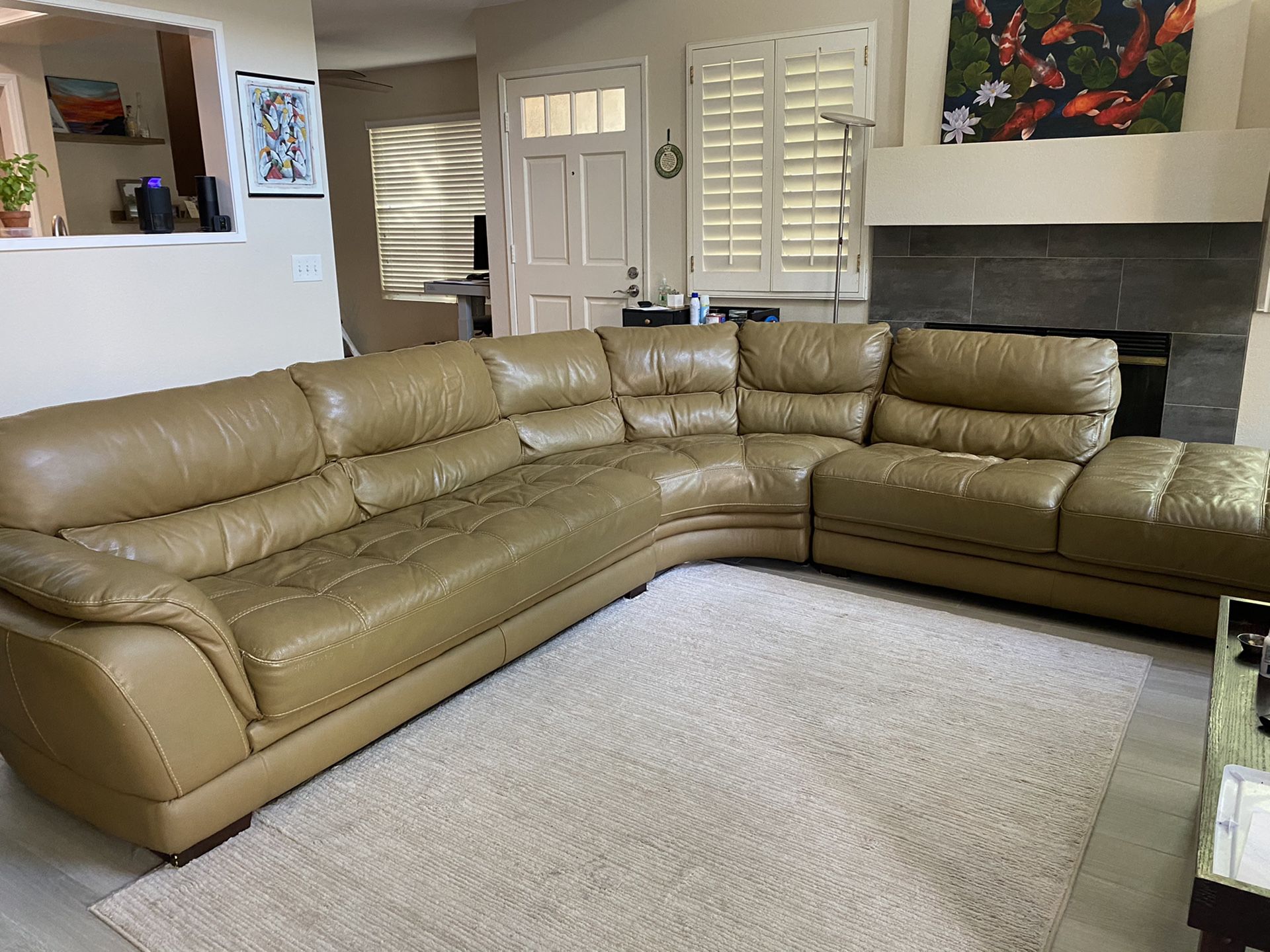 FREE Leather (Faux) Sectional Couch
