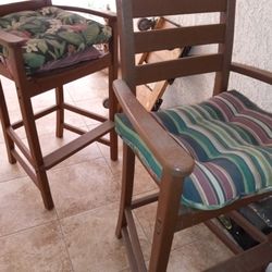 Patio Hi Chairs.  Both For One Price