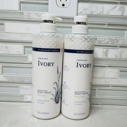 2-17.9 FL OZ Ivory Moisturizing Body Wash 
