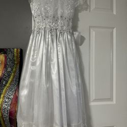 Bautizo O Comunión Vestido De Niña Size 10 