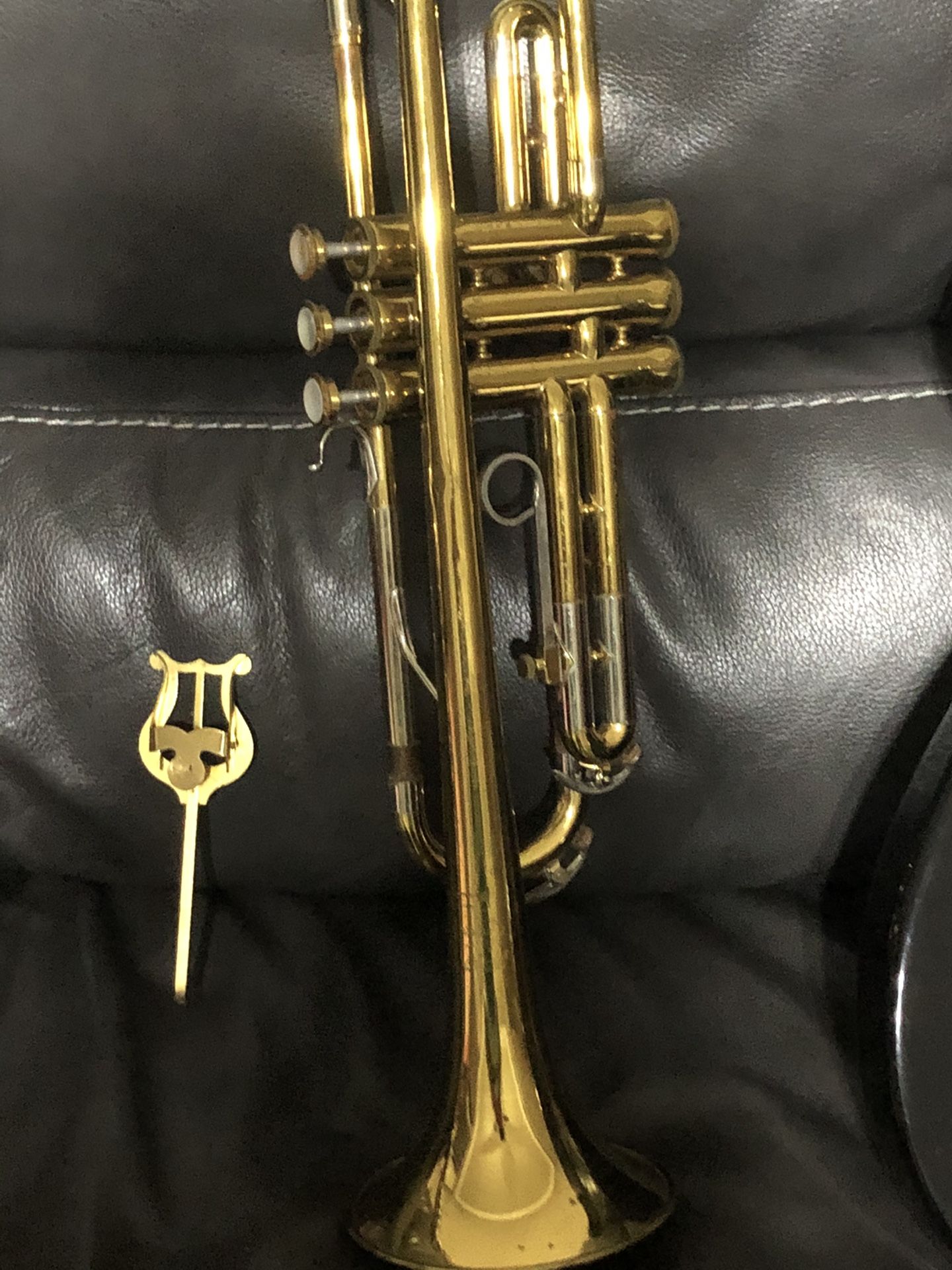 Buescher aristocrat cornet sn/w & case & mouthpiece brass