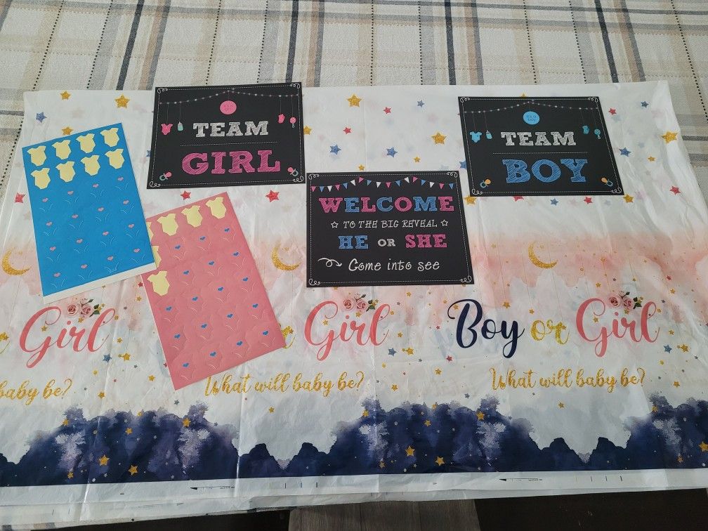 Free Leftover Gender Reveal Party Items