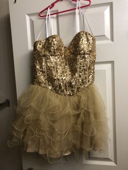 Gold dress