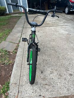 BMX Bike with Green Rims