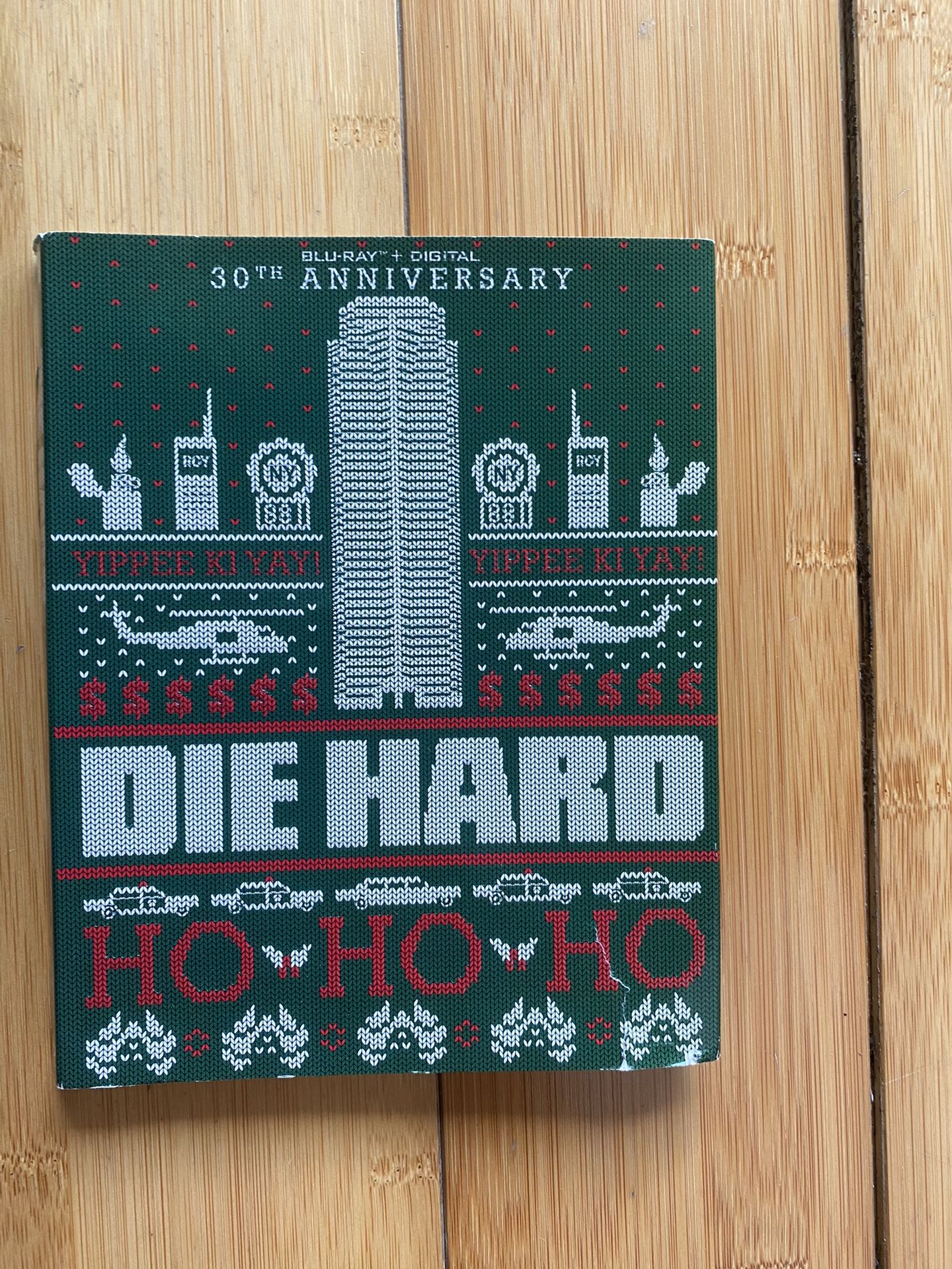 Die Hard Blu ray W/ Rare Ugly Christmas Sweater Slipcover Brand new & Sealed