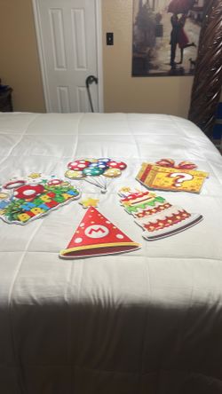 New super Mario card boards with sticks all for 5 dollars