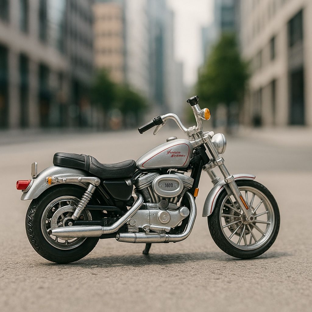 Maisto 2000 Harley-Davidson XL 1200C Sportster 1200 Custom Motorcycle 1:18, 5”