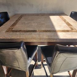 Granite Dining Room/Kitchen Table, Counter Height