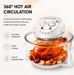 Digital Turbo Oven with Extender Ring & 6 Pre-Programmed Settings