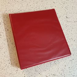 Red 1 Inch 3 Ring Binder