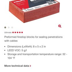 HILTI FIRETOP BLOCK CFL-BL