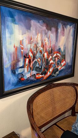 Original Oil Painting Lebanon Beirut 