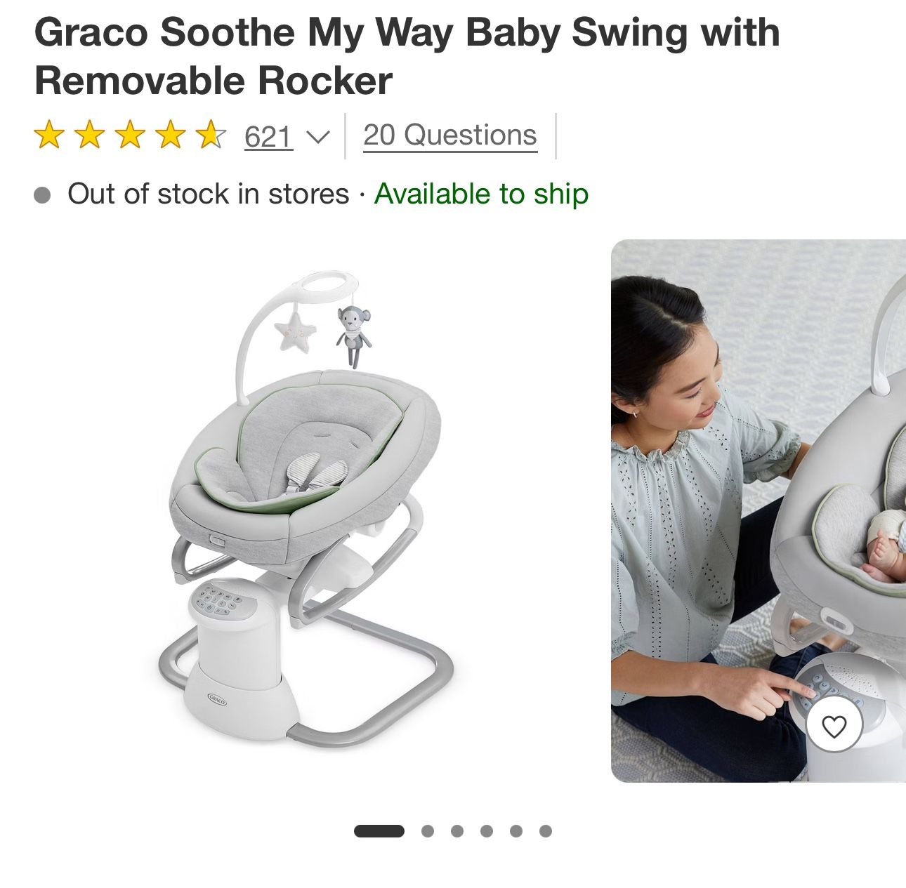 Graco Soothe My Way Swing
