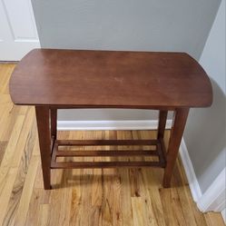 Wood Side Table - Great For Entryway Or Hallway!