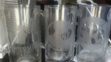 Glass mugs