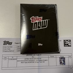 2025 World Series Champions - Los Angeles Dodgers - MLB Topps NOW