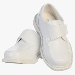 Lito Boy's White Dress Shoes