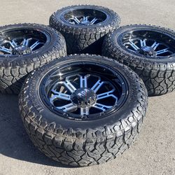 20x10 RDR 6 lug chevy Gm Toyota 6 lug Rims &  285/55LT20 Venom RT tires