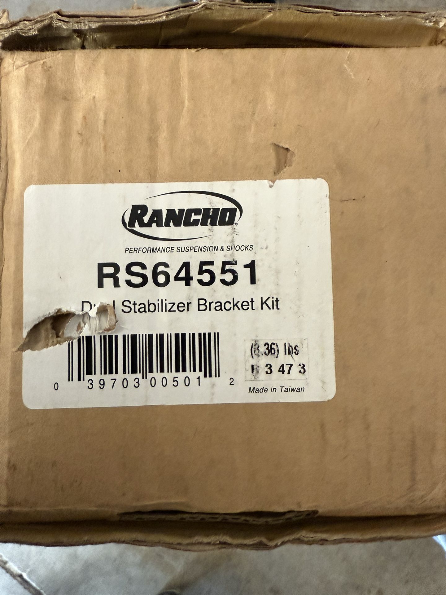 Rancho RS64551 dual steering stabilizer bracket kit fits 2005 and later ford super duty f250 f350.