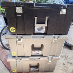 3 Pre-owned Sterilite Tool Boxes Pre-owned 