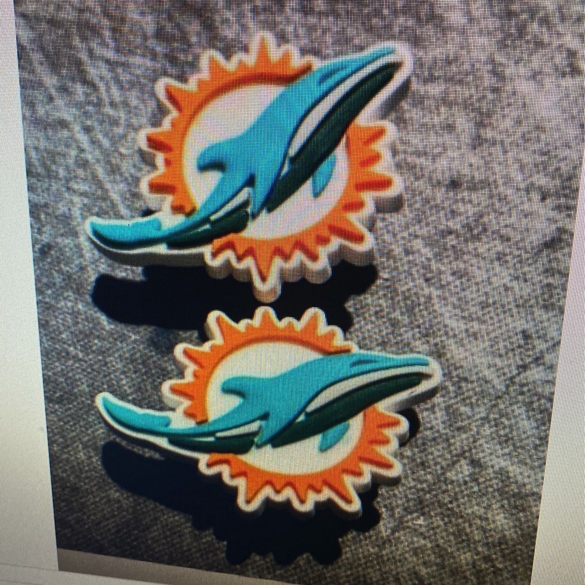 miami dolphins croc charms