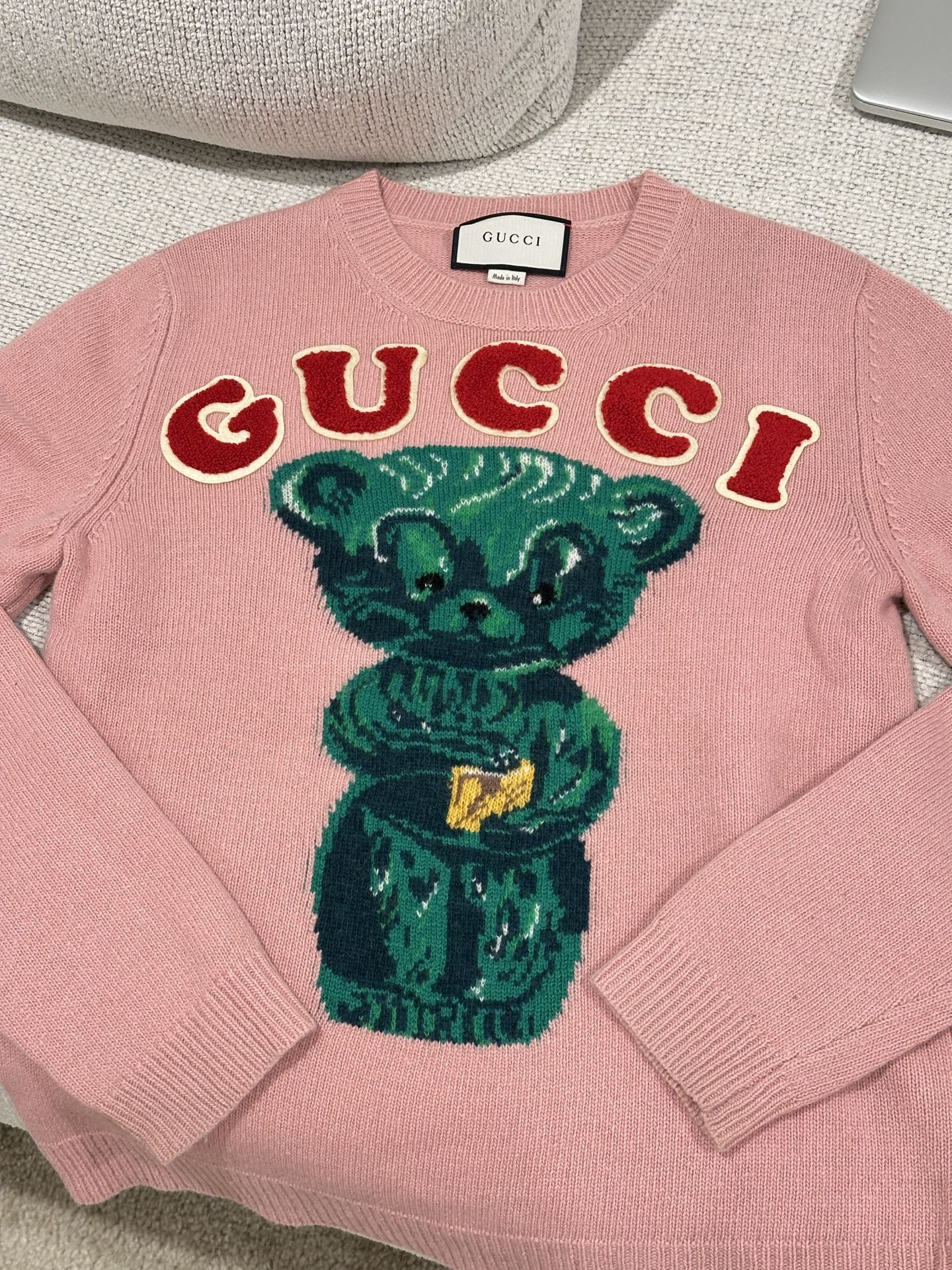 Gucci Teddy Bear Wool Knit Sweater