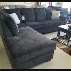 L Shaped Dark Colored Cozy Small Sectional With Chaise ✅ Color Options💥 Brand New☀️