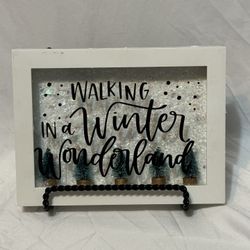 Walking In A Winter Wonderland Decoration Decor Christmas Tree Shadow Box