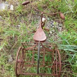Antique Looking Little 3 Wheeler That Is A Nice 6 Bottle Wine Holder