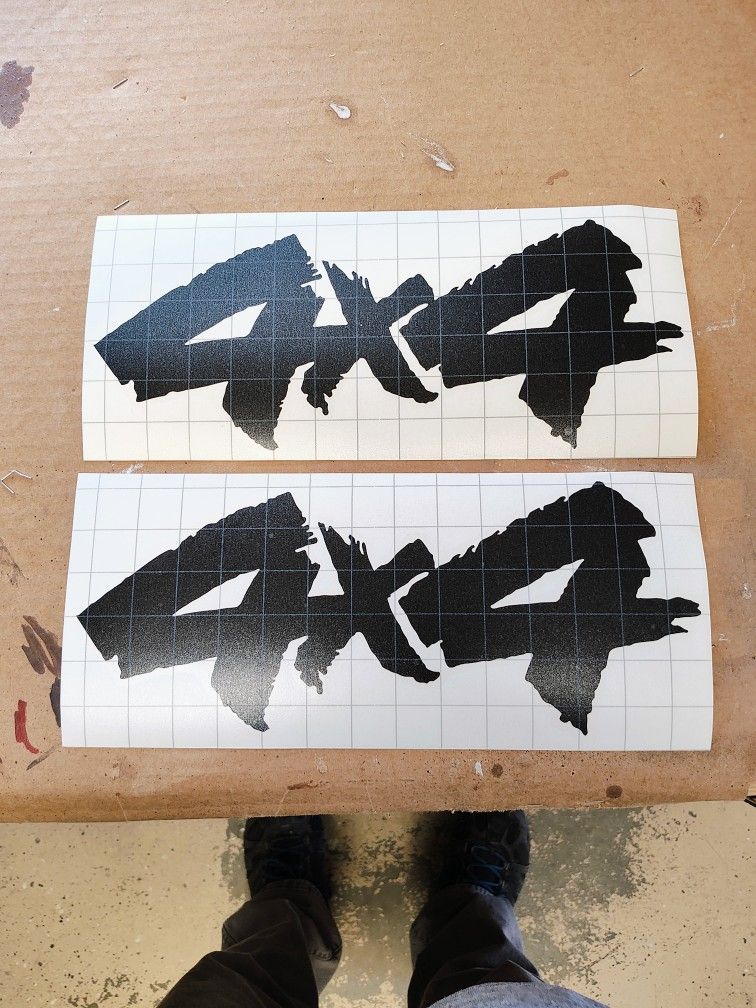 4x4 Decals