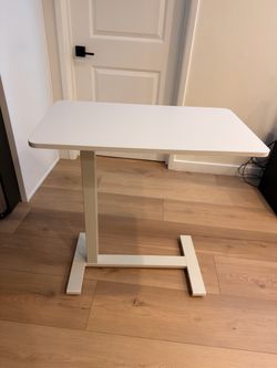 White Side Overbed Table (slim profile)