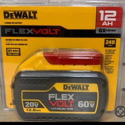 Dewalt new 12ah flex volt battery 20v-60v