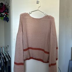 pink cardigan