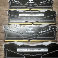 Team Group T-Force Delta RGB DDR5 Desktop Memory Module 128GB (4x32GB, 6000MHz)