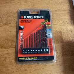 Black And Decker Drill Bit Set 