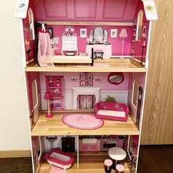 Large Wooden Dollhouse 